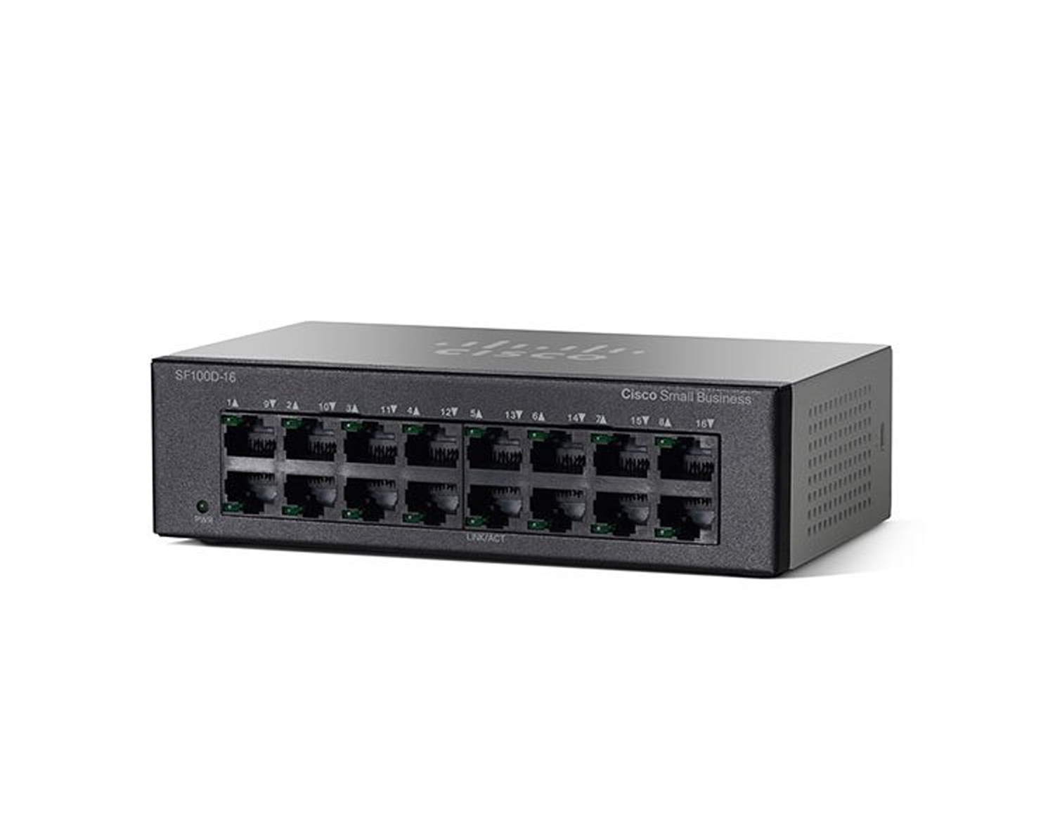 Cisco Small Business 100 Series Sf100d-16-Na Unmanaged 16-Port Desktop Switch